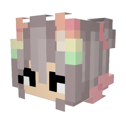 sfweb Minecraft avatar head, 3D render