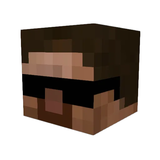 sg_bash22 Minecraft avatar head, 3D render