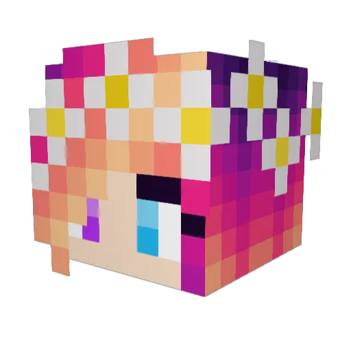 sgdelprin Minecraft avatar head, 3D render