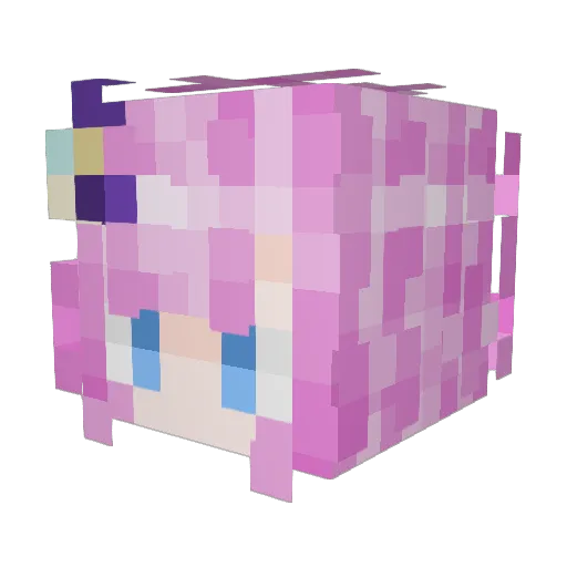 sgepc Minecraft avatar head, 3D render