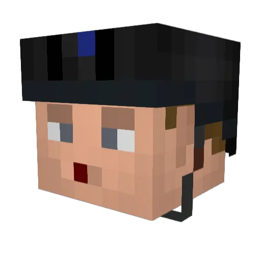 sggc Minecraft avatar head, 3D render