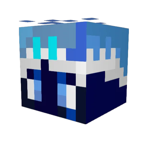 sggd_0214 Minecraft avatar head, 3D render