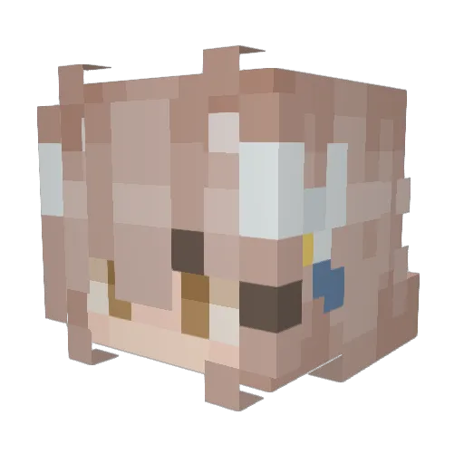 sggsmooth Minecraft avatar head, 3D render