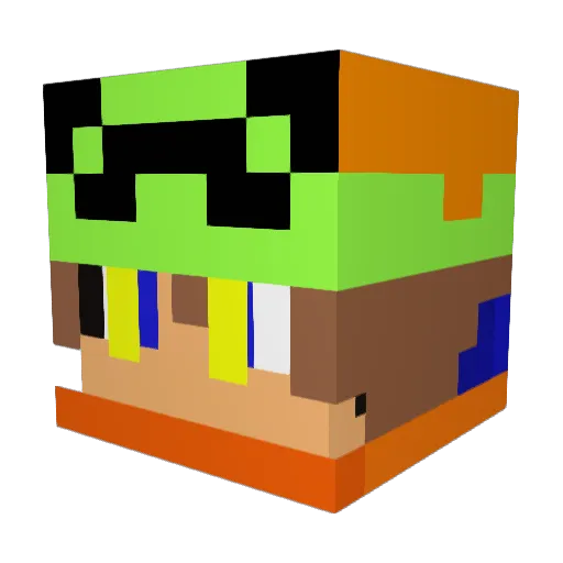 sgpotatopants Minecraft avatar head, 3D render