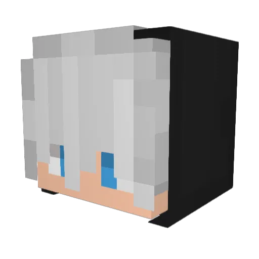 sgps51330 Minecraft avatar head, 3D render