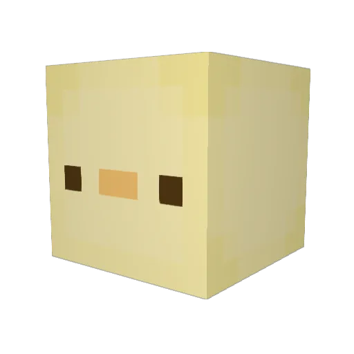 sgsr424 Minecraft avatar head, 3D render