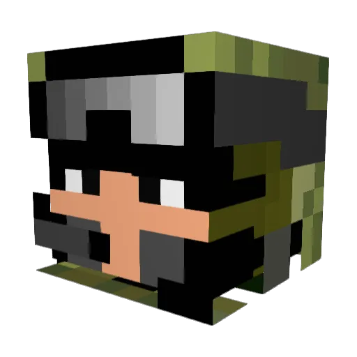 sgt_supergeil Minecraft avatar head, 3D render
