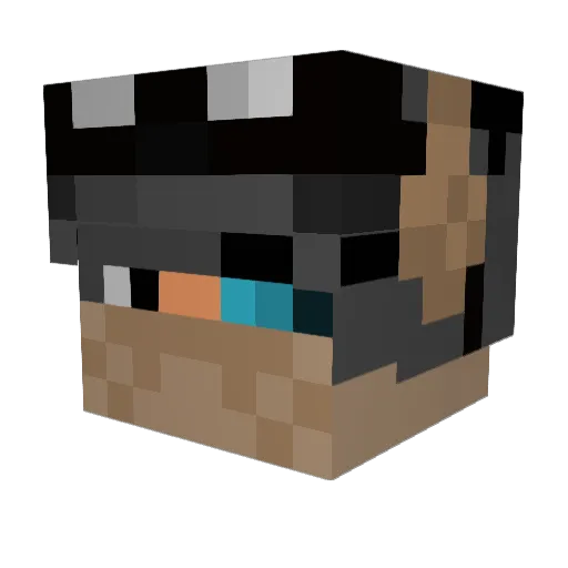 sgtsparkie Minecraft avatar head, 3D render