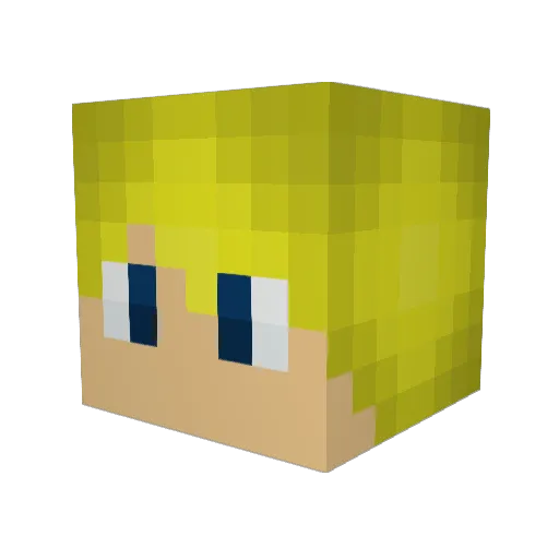 sguadskillz Minecraft avatar head, 3D render