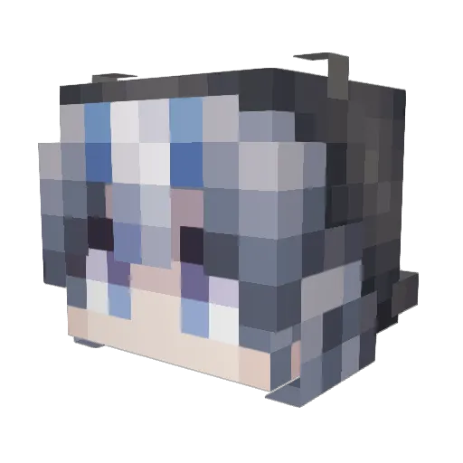 sgzsh Minecraft avatar head, 3D render