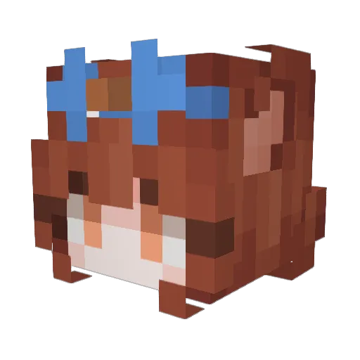 sh0ma_ Minecraft avatar head, 3D render