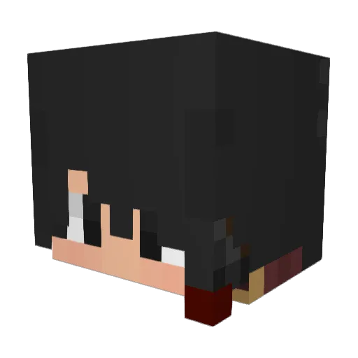 sh0uda Minecraft avatar head, 3D render