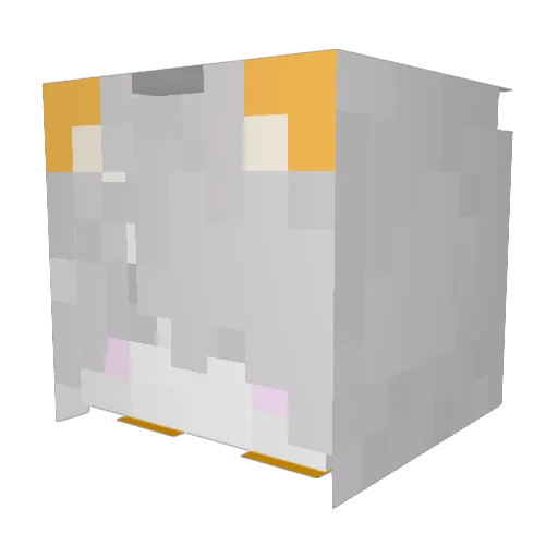 sh1bachip Minecraft avatar head, 3D render