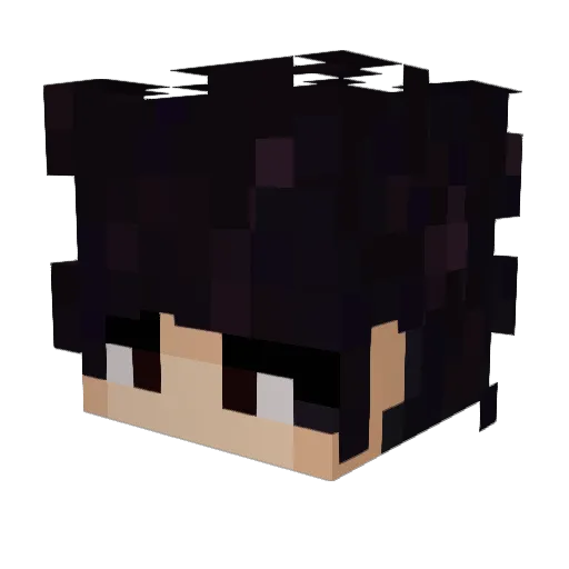 sh1ro77 Minecraft avatar head, 3D render