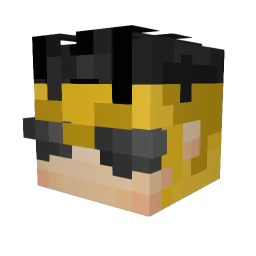 sh1zzen Minecraft avatar head, 3D render