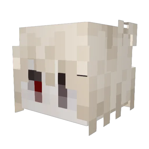 sh2dem Minecraft avatar head, 3D render