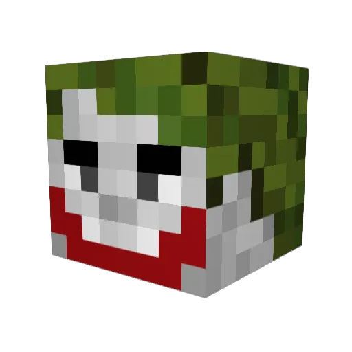 sh3rb3t Minecraft avatar head, 3D render