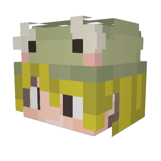 sh6nee Minecraft avatar head, 3D render