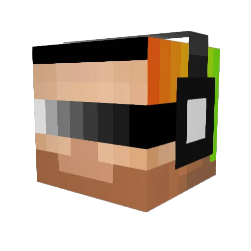 sh99er Minecraft avatar head, 3D render