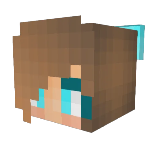 shOrtii41 Minecraft avatar head, 3D render