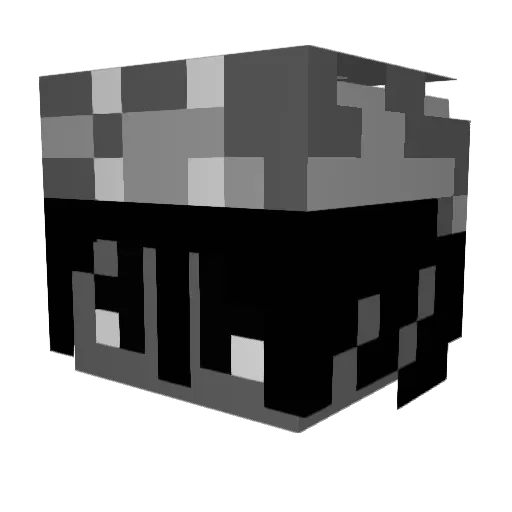 sh_ots Minecraft avatar head, 3D render