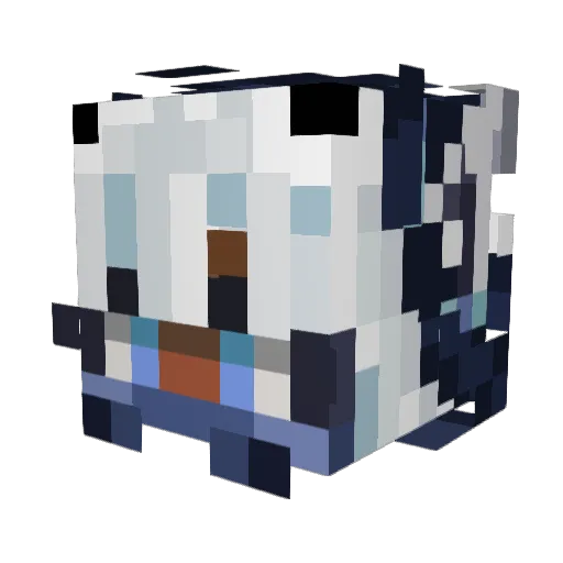 sh_plays Minecraft avatar head, 3D render
