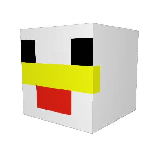 sh_suke Minecraft avatar head, 3D render