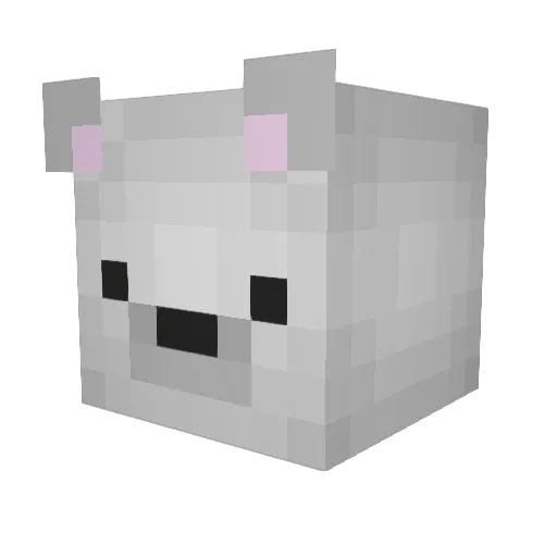 sha24 Minecraft avatar head, 3D render