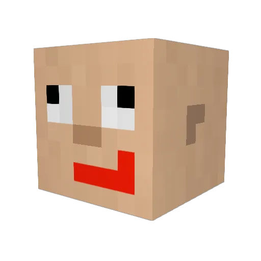 sha_ka2 Minecraft avatar head, 3D render