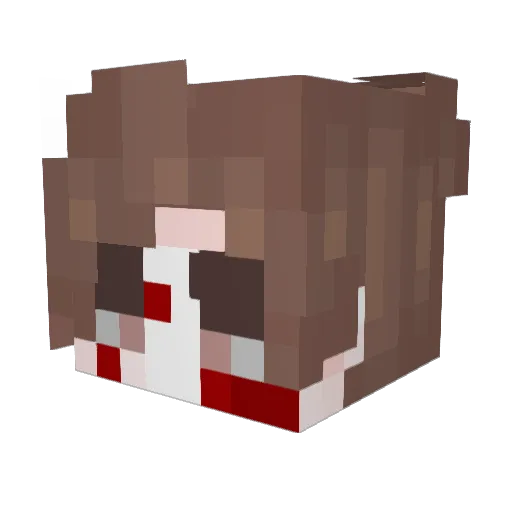 shaa1de Minecraft avatar head, 3D render