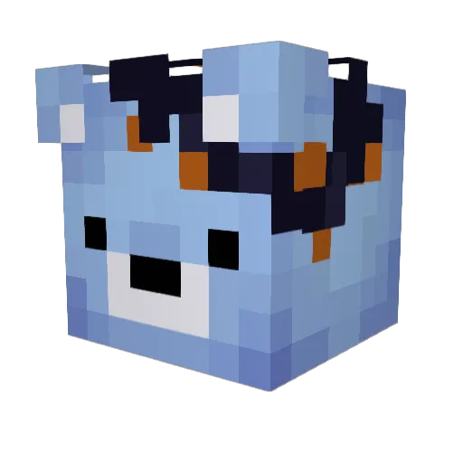 shaan20 Minecraft avatar head, 3D render