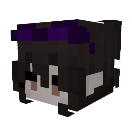 shaatris Minecraft avatar head, 3D render