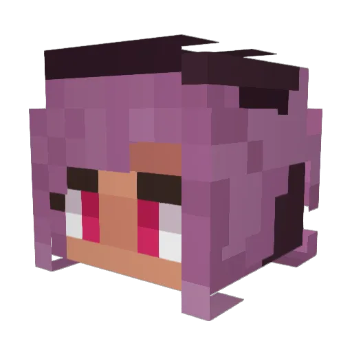 shaba_dooda Minecraft avatar head, 3D render