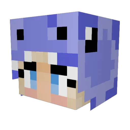 shababes8 Minecraft avatar head, 3D render