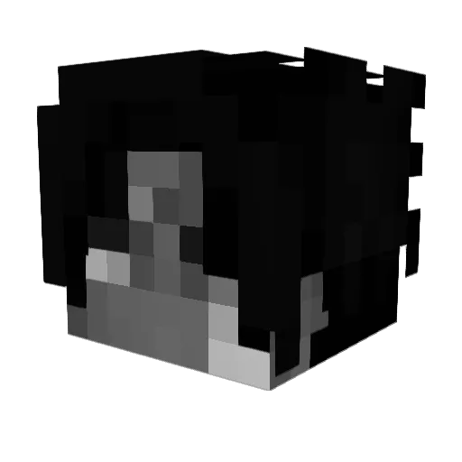 shabx Minecraft avatar head, 3D render