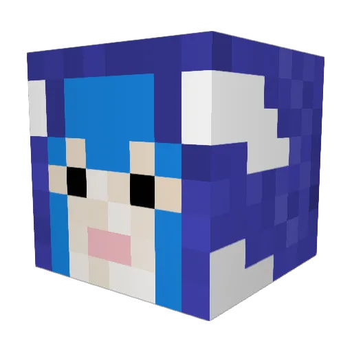 shachi1230 Minecraft avatar head, 3D render