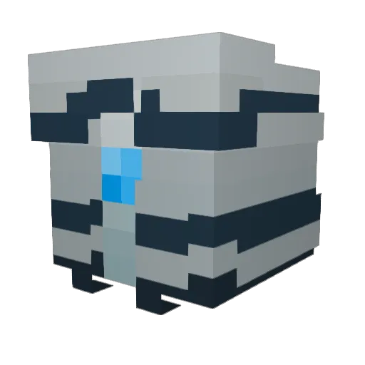 shacklebox Minecraft avatar head, 3D render