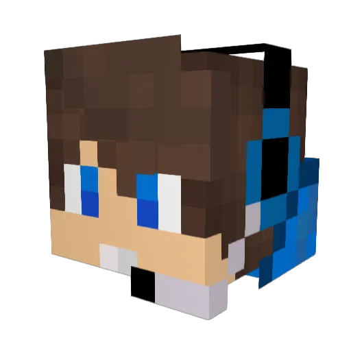 shacong Minecraft avatar head, 3D render