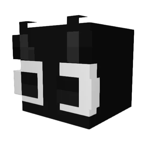 shadOwO1f Minecraft avatar head, 3D render