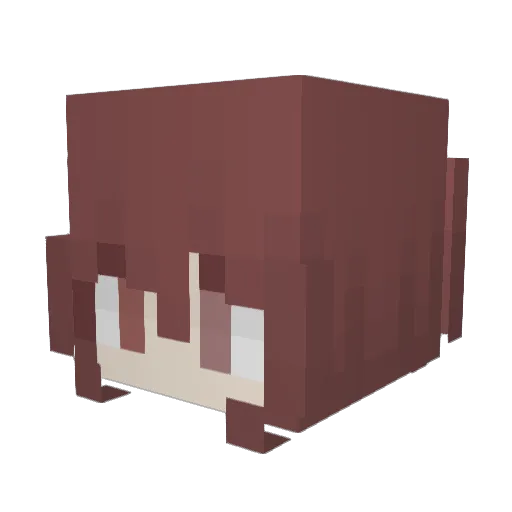 shadeblm Minecraft avatar head, 3D render