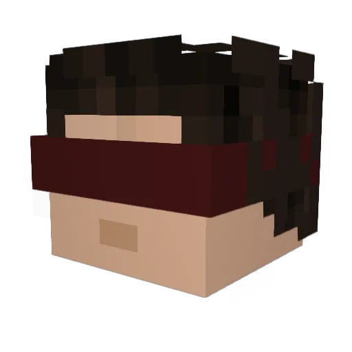 shadel34 Minecraft avatar head, 3D render