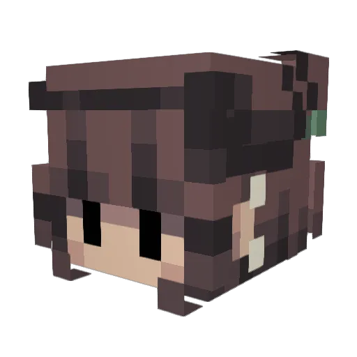 shadeofval Minecraft avatar head, 3D render