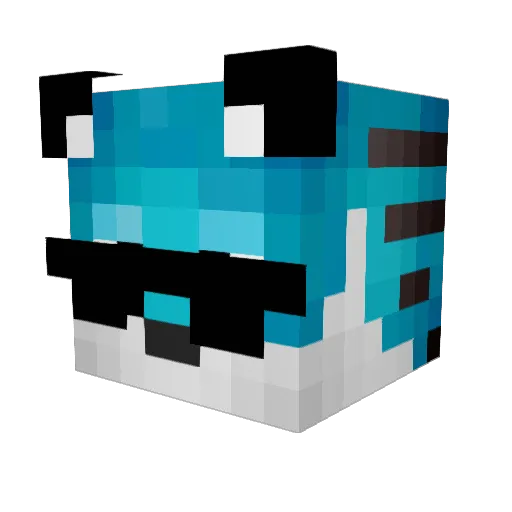 shadonic Minecraft avatar head, 3D render
