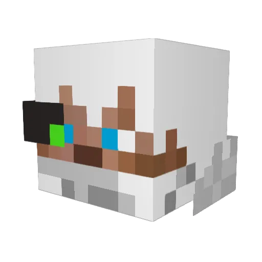 shadow062013 Minecraft avatar head, 3D render