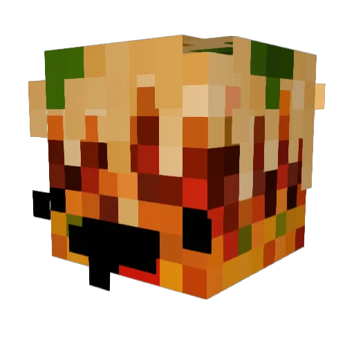 shadow2110 Minecraft avatar head, 3D render