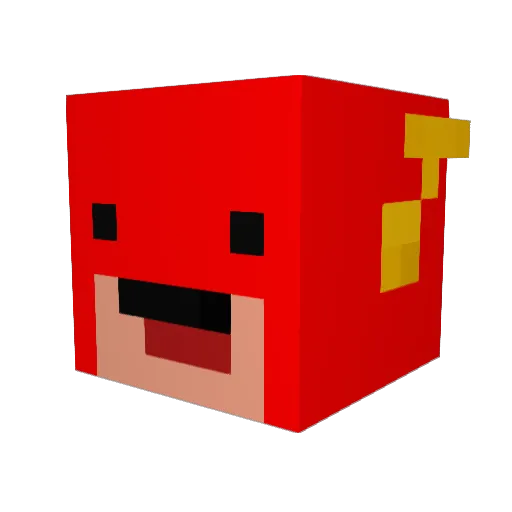 shadow3029 Minecraft avatar head, 3D render