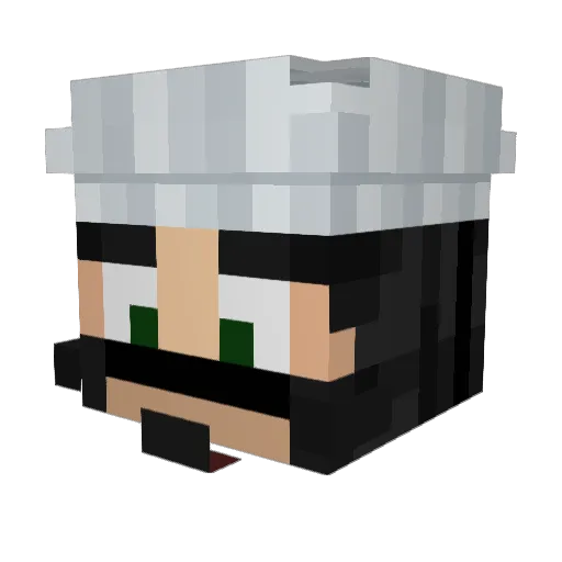 shadow306 Minecraft avatar head, 3D render