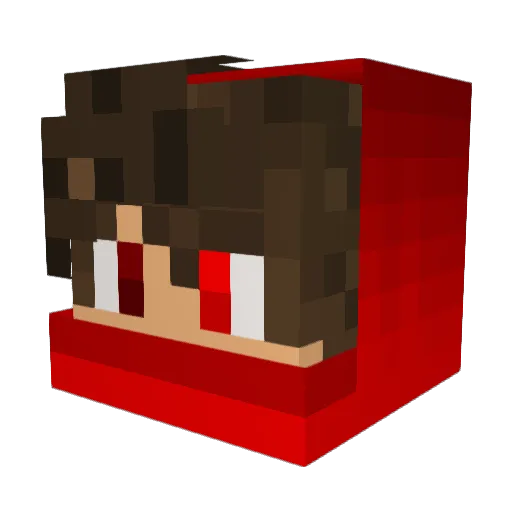 shadow3169 Minecraft avatar head, 3D render