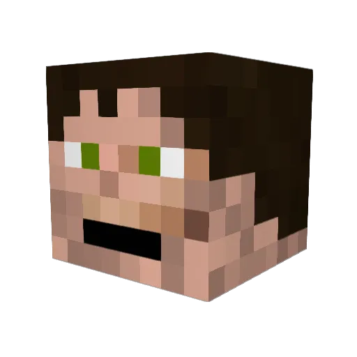 shadow4186 Minecraft avatar head, 3D render