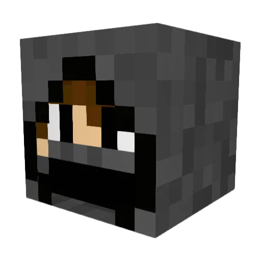 shadow55ip Minecraft avatar head, 3D render